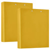 Mustard Yellow Round Ring Binders 15 Inch 3 Ring Binder with Clipboard Holds 200 Sheets Office Home School