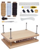 eZAKKA Book Binding Kits Book Press 116 x 76 Inch with Plastic Bone Folder Waxed Thread for Beginners Bookbinding Suppli