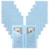 10pcs A6 Binder Cash Envelopes 6 Holes Opening Binder Pockets A6 Insert with 2 Pockets for Budgeting Money Binder Insert