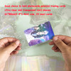 Lora Rossie 600 Pcs Kpop Photocard Sleeves Laser Flashing Card Sleeves with Heart Star Glass Gemstone Rainbow Holographi