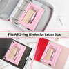 SKYDUE Pencil Pouch for 3 Ring Binder Zipper Pencil Pouches for Girls Boys Clear Window Pencil Case for Binder Binder Pe