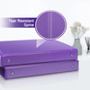 COMIX 3 Ring Binder 1 inch with Clear View Cover 1 View Binder Holds 200 Sheets of US Letter Size Paper 6 Pack Purple