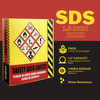 Ring Binder Depot 2 Pack of SDS Binder Heavy Duty 3 Ring Binder with 15 In Capacity Holds 250 Pages Trilingual with Engl