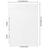 Imslery 12 Pieces A5 Clear Binder Insert Pocket 6 Hole No Zipper Envelope for Planner Budgeting Saving Financial Record