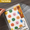 Imslery 12 Pieces A5 Clear Binder Insert Pocket 6 Hole No Zipper Envelope for Planner Budgeting Saving Financial Record
