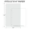Samsill 100 Pack Legal Sheet Protectors 85 x 14 Inch Document Protectors for Legal Binder Heavyweight Clear Legal Size T