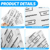 VOKOY 150 Pack Trading Card Shipping Protectors4x6 Plastic Sports Cards Mailing Protectors with Seal Stickers Hard Plast