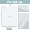 SUPERFINDINGS 20 Pack Clear Cover Sheets PrePunched Binding Covers 30x215cm1181x846inch A4 Plastic Page Protector with 3