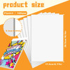 VOKOY 100Pcs 85x11 Inch Magazine Boards 24point400gsm White Solid Comic Backing Board for Fabric Storage Magazine Protec