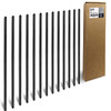 Binditek 25 Pack Binding Bars 25Sheet Capacity Slide Grip Binding Bars Black 5mm Thickness 11 Inches for Students and Co