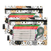 Cat Kitten Cartoon Binder Pencil Pouch for 3 Ring Pencil Pouch with Zipper Clear Window Pencil Case Pencil Pouches Bags