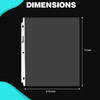 Darice Clear Sheet Protectors for 3 Ring Binder 400 Pack Sheet Protectors 85 x 11 Inches Top Loading Heavy Duty Page Pro