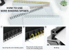 RAYSON Double Loop Wire Binding Spines 1 Inch 21 Holes 21 Pitch Binding Capacity 45240 Sheets Letter Size Pack of 50 wit