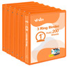 ViVin 1 Inch Round Ring View Binder for Durability Standard 3 Ring Binder for 200 Sheets of US Letter Size Paper PVCFree