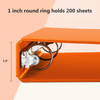 ViVin 1 Inch Round Ring View Binder for Durability Standard 3 Ring Binder for 200 Sheets of US Letter Size Paper PVCFree