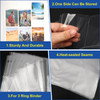 1080 Pockets Card Sleeves Binder Sheets 9 Pocket Card Sleeves for 3 Ring Binder Trading Cards Sleeves Fit for Baseball F
