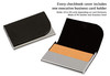 2Fold Zippered Business Checkbook Binder 7 Ring Binder for Business Checks with Builtin Organizer and Card Case PU Leath