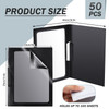 Yeaqee 25 Pcs Clear Report Covers with Clip Sliding Bar Locking Report Folder Cover Plastic Presentation Folders Binder