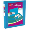 Avery TwoTone Durable View 3 Ring Binder 1 Inch Slant Rings BlueTeal Binder 17290