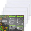 Henoyso 5 Pcs 11 x 17 Hard Plastic Sheet Protectors Menu Rigid Print Protectors Clear Certificate Waterproof Protectors