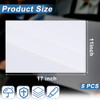 Henoyso 5 Pcs 11 x 17 Hard Plastic Sheet Protectors Menu Rigid Print Protectors Clear Certificate Waterproof Protectors