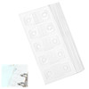 300 Pcs Binder Converter Clear Binder Sheet Converter Stickers Loose Leaf Reinforcements Binder Refill Insert Hole Reinf