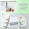 300 Pcs Binder Converter Clear Binder Sheet Converter Stickers Loose Leaf Reinforcements Binder Refill Insert Hole Reinf