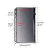 Mogoostry A6 Zipper Pockets 12pcs Clear PVC Black Background Zippered Pouches Budget Binder Filled Storage Bag