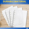 1InTheOffice Mini Binder Sheet Protectors 55 x 85 Top Loading Clear 25 Pack
