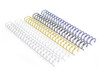 Rayson Wire Binding Spines Multicolor 21 Pitch Double Loop Binding Wires 12 Inch 21Loop Wire Ring Pack of 100 with Black