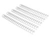 RAYSON Binding Wire Spines 12 Inch 21 Holes 21 Pitch Double Loop Binding Wires Capacity 110 Sheets Letter Size Silver Bi