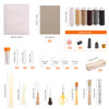 Yoption 53 Pcs Book Binding Kits 1161 x 768 Inches Wooden Book Press Books Binding Materials with Bone Folder Awl Needle