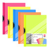 BASUNOCL Clear Report Covers with Swing Clip 5 Pcs File Folders Letter A4 Sheet Size Slide Locking Report Covers for Doc