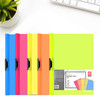 BASUNOCL Clear Report Covers with Swing Clip 5 Pcs File Folders Letter A4 Sheet Size Slide Locking Report Covers for Doc