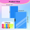 BASUNOCL Clear Report Covers with Swing Clip 5 Pcs File Folders Letter A4 Sheet Size Slide Locking Report Covers for Doc