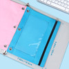 SUNEE Pencil Pouch for 3 ring binder Pencil Bag for Binder with Zippers Pink Pencil Case for Students Organizer Pink