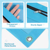 SUNEE Pencil Pouch for 3 ring binder Pencil Bag for Binder with Zippers Pink Pencil Case for Students Organizer Pink