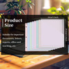 48 Pack Binder Pockets for 3 Ring Clear Pocket Divider Folders for 3 Hole Binders Sleeves Plastic Slash File Jacket for
