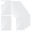100Pcs Self Adhesive Display Pockets 85 x 11 Inch Paper Sleeves for Wall and Door Communication Clear Adhesive Sheet Pro