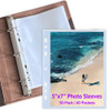 30Pack 5x7 Photo Sleeves for A5 6Ring Binders and 3Ring Mini Binders 60 Pockets