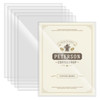 6 Pcs 85 x 11 Rigid Print Protectors Clear Rigid Top loaders Plastic Paper Page Protectors Clear Plastic Page Protectors