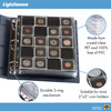 LIGHTHOUSE Coin Album Set with ENCAP 5 Pages for Quadrum Snaplocks Fits 100 2x2 Coin Holders Blue