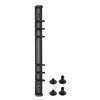PATIKIL A5 6Hole Ring Binder Mechanisms 1 Set Binder Spines Replacement for Binder Planners Black