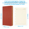 PATIKIL 6 Ring Binder Cover A7 Leather Notebook Binder Mini Refillable Loose Leaf Personal Planner with 50 Sheets Line P