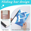 50 Pack Clear Report Covers with Sliding Bars Presentation Folders for Letter Size 70 Sheet Capacity Resume Folder Clear