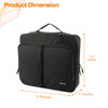 MOSISO Zippered Binder Bag with Handle 3 inch DRing Binder Organizer 700 Sheets Capacity Multiple Pockets Bag for Office