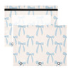 KICPOAY A4 Pencil Pouch for 3 Ring Binder Coquette Bows Cute Blue 2 Pack Clear Window Pencil Bags with Zipper Pencil Cas