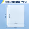 SUNEE Sheet Protectors 50 Packs for 3 Ring Binder 85x11 Clear Plastic Page Sleeves for Paper Documents Certificate Sheet