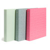 U Brands Poly Performance Artistic Marks Fashion 1 Binders Green Blue and Pink Silver Metal ORings 3 Count