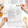 Lubudingjoy Plastic Sleeves for Recipe Binders 85 x 11 Recipe Card Page Protectors 50 Count Sheet Protectors for Letter